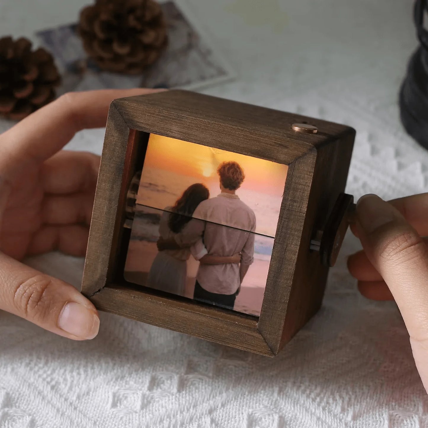 Kişiye Özel Işıklı Fotoğraf Kutusu