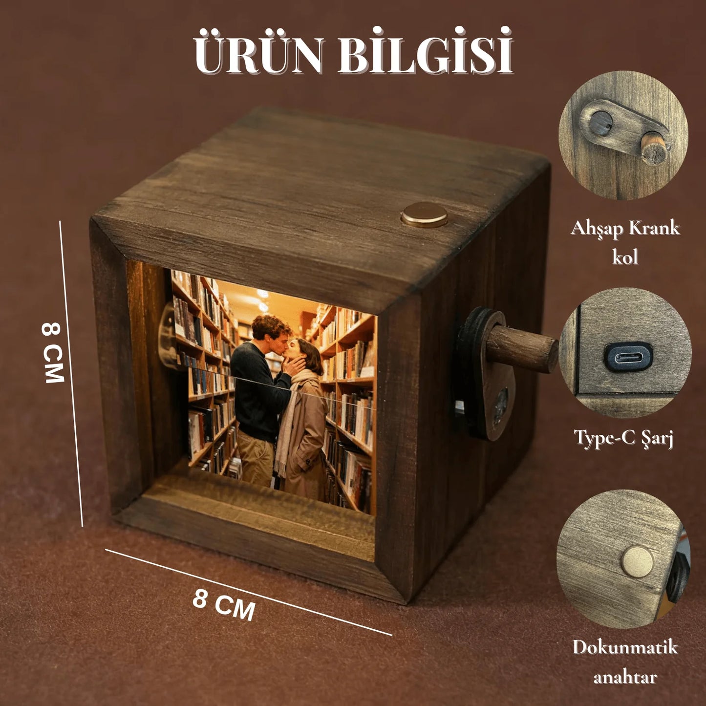 Kişiye Özel Işıklı Fotoğraf Kutusu